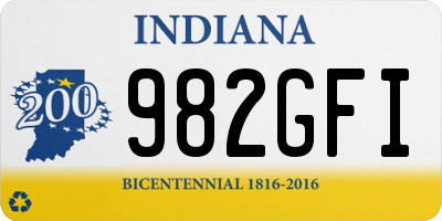 IN license plate 982GFI