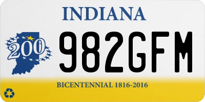 IN license plate 982GFM