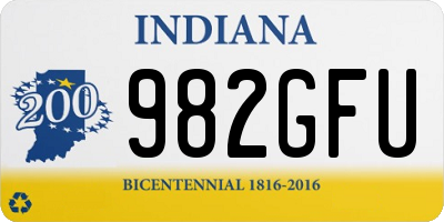 IN license plate 982GFU