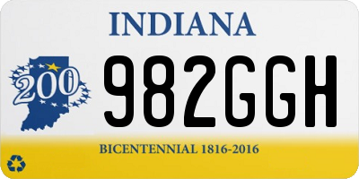 IN license plate 982GGH