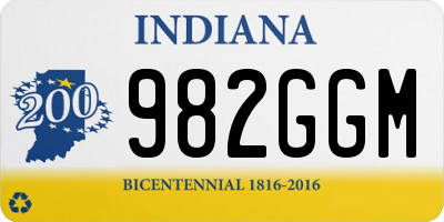 IN license plate 982GGM
