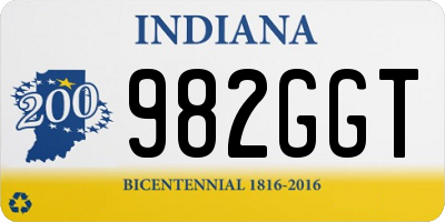 IN license plate 982GGT