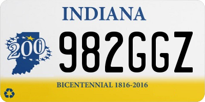 IN license plate 982GGZ