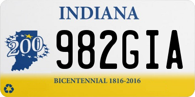 IN license plate 982GIA