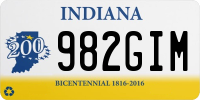 IN license plate 982GIM