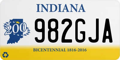 IN license plate 982GJA