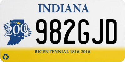 IN license plate 982GJD