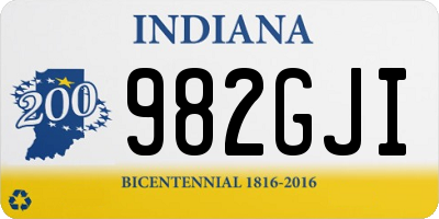 IN license plate 982GJI