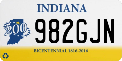 IN license plate 982GJN