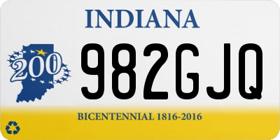 IN license plate 982GJQ