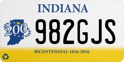 IN license plate 982GJS