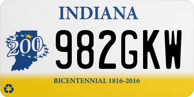 IN license plate 982GKW