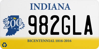 IN license plate 982GLA