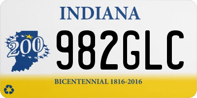 IN license plate 982GLC