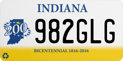 IN license plate 982GLG