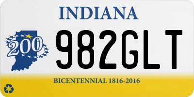 IN license plate 982GLT