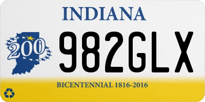 IN license plate 982GLX