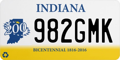 IN license plate 982GMK