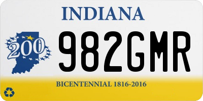 IN license plate 982GMR