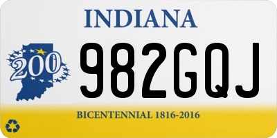 IN license plate 982GQJ