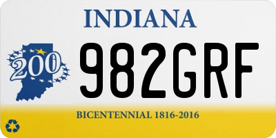 IN license plate 982GRF