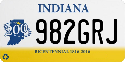 IN license plate 982GRJ