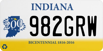 IN license plate 982GRW