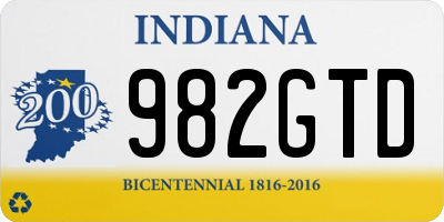 IN license plate 982GTD