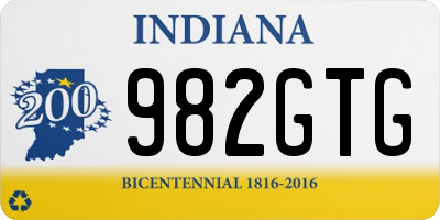 IN license plate 982GTG