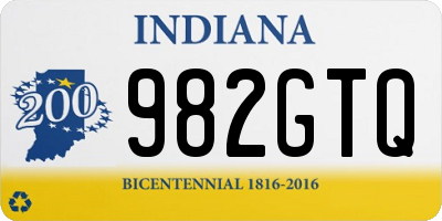 IN license plate 982GTQ