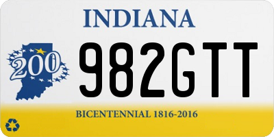 IN license plate 982GTT