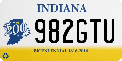 IN license plate 982GTU