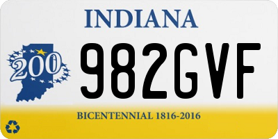 IN license plate 982GVF