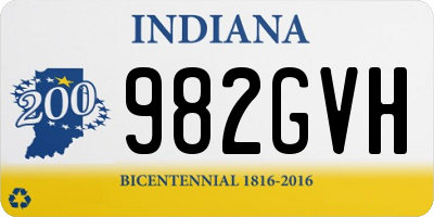 IN license plate 982GVH