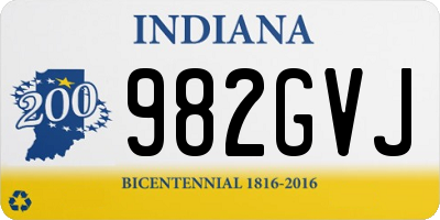 IN license plate 982GVJ