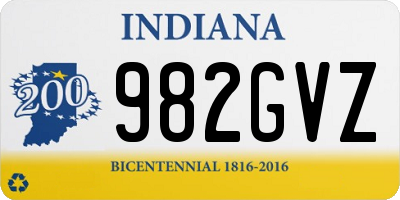 IN license plate 982GVZ