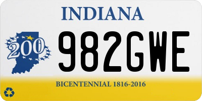 IN license plate 982GWE