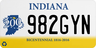 IN license plate 982GYN