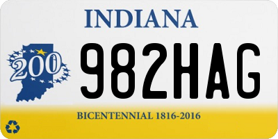 IN license plate 982HAG