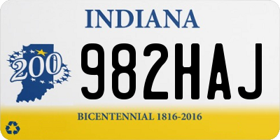 IN license plate 982HAJ