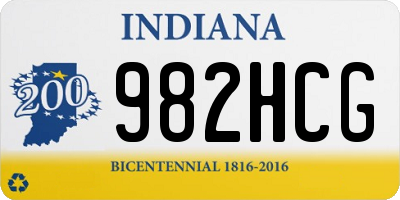 IN license plate 982HCG