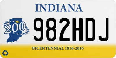 IN license plate 982HDJ