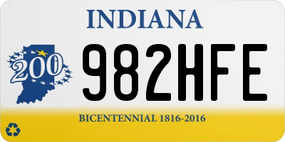 IN license plate 982HFE