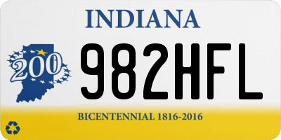 IN license plate 982HFL