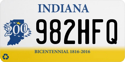 IN license plate 982HFQ