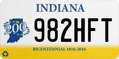 IN license plate 982HFT