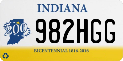 IN license plate 982HGG