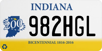 IN license plate 982HGL