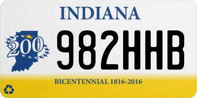 IN license plate 982HHB