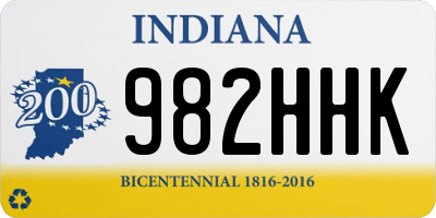 IN license plate 982HHK